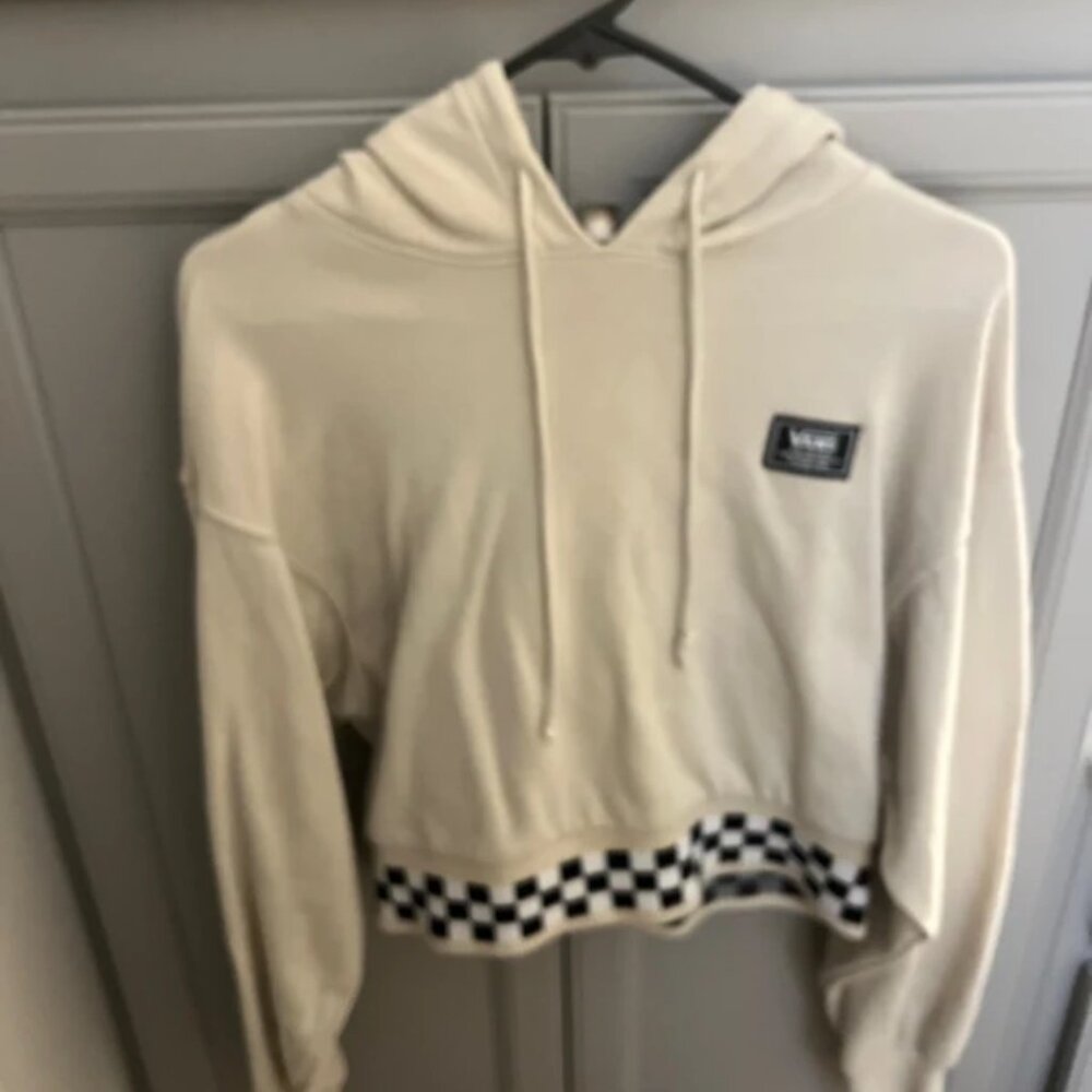 Women’s size small cropped Vans brand hoodie euc